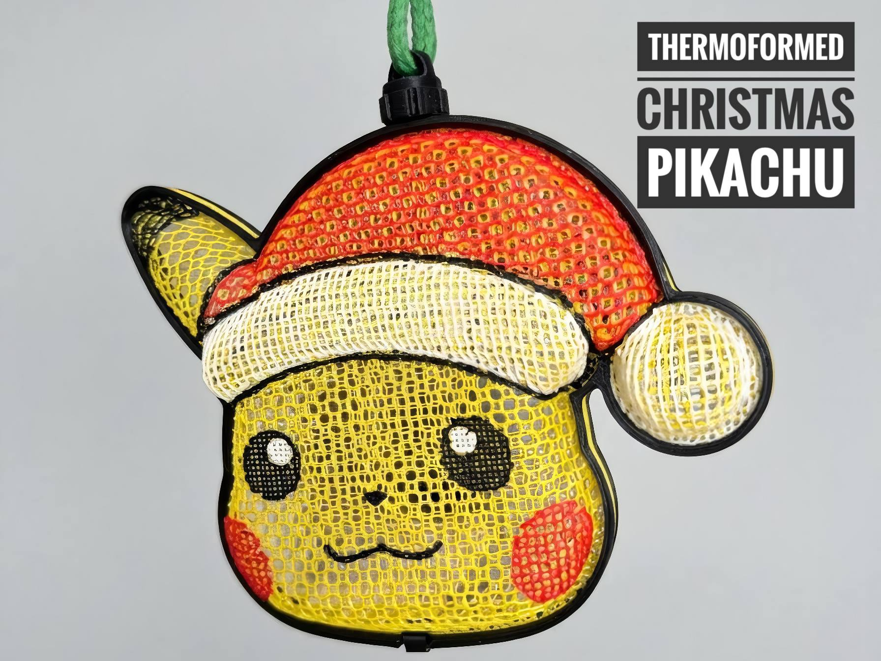 Miniatura de Thermoformed Christmas Pikachu