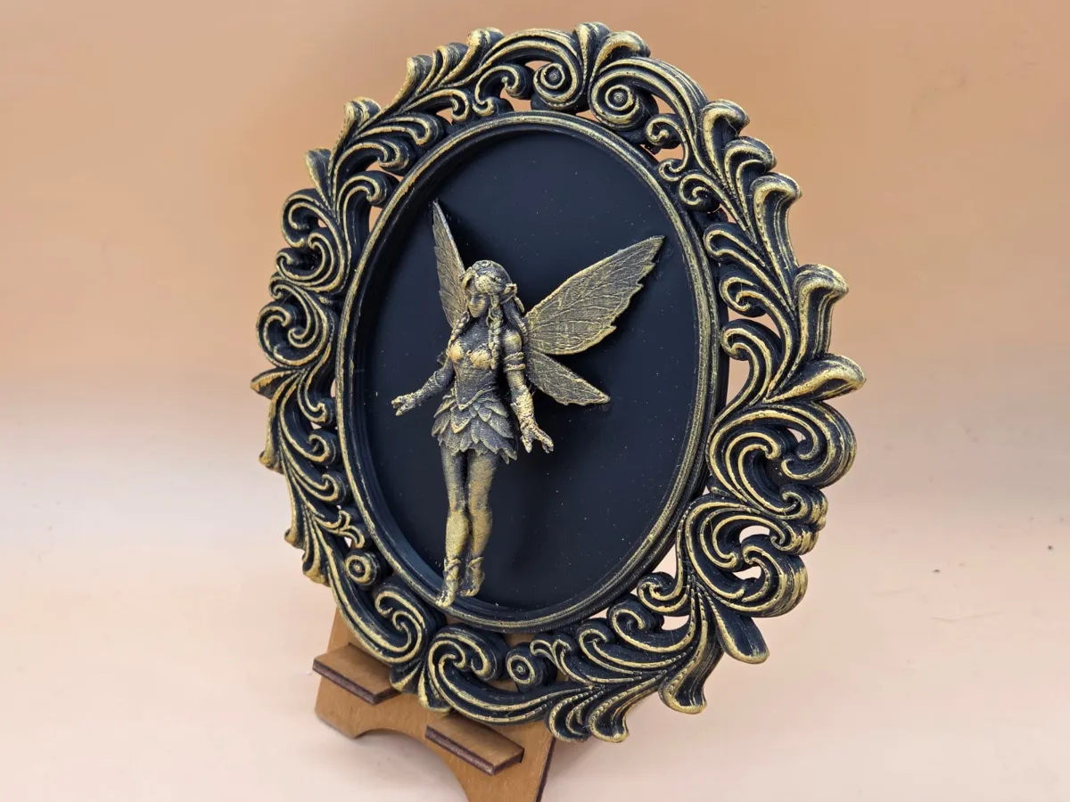 Baroque Elf Frame – 3D Wall Decor - Free 3D Print Model - MakerWorld