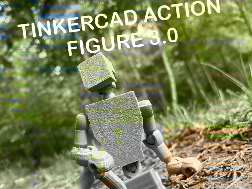 Figura decorativa: TINKERCAD Action Figure 3.0. Referencia del modelo original.