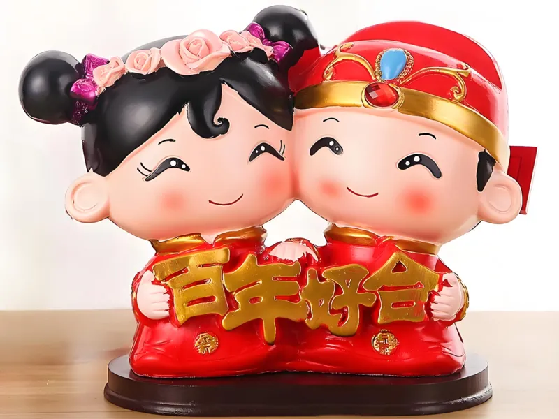 百年好合结婚玩偶礼品