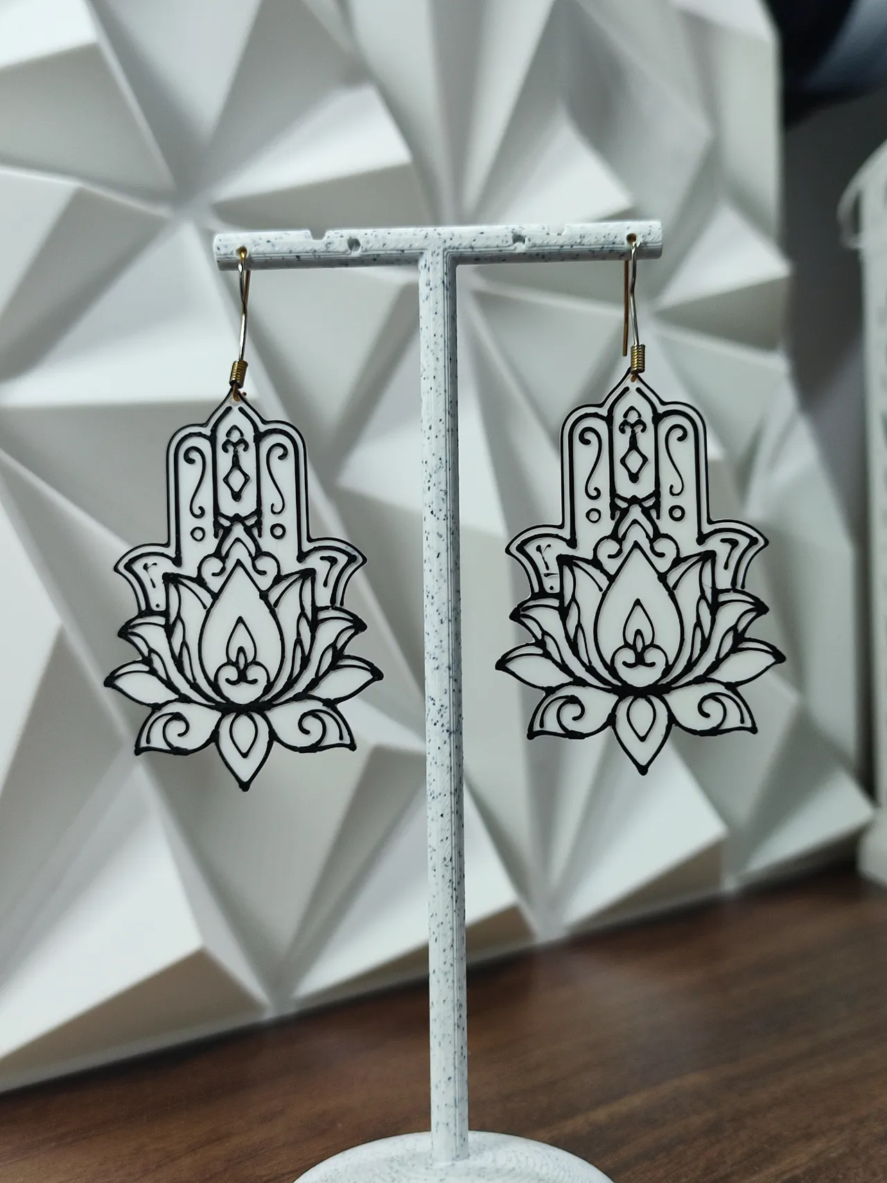 Aretes Loto Sagrado view 2