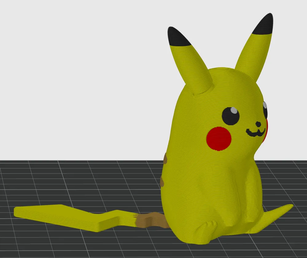 Flexi Ears and Tail Pikachu | Print-In-Place by ThreeLittleBirds 3D ...
