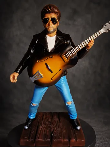Letrero o emblema decorativo: George Michael – Faith Era Rockstar Fan Art — vista de referencia 2