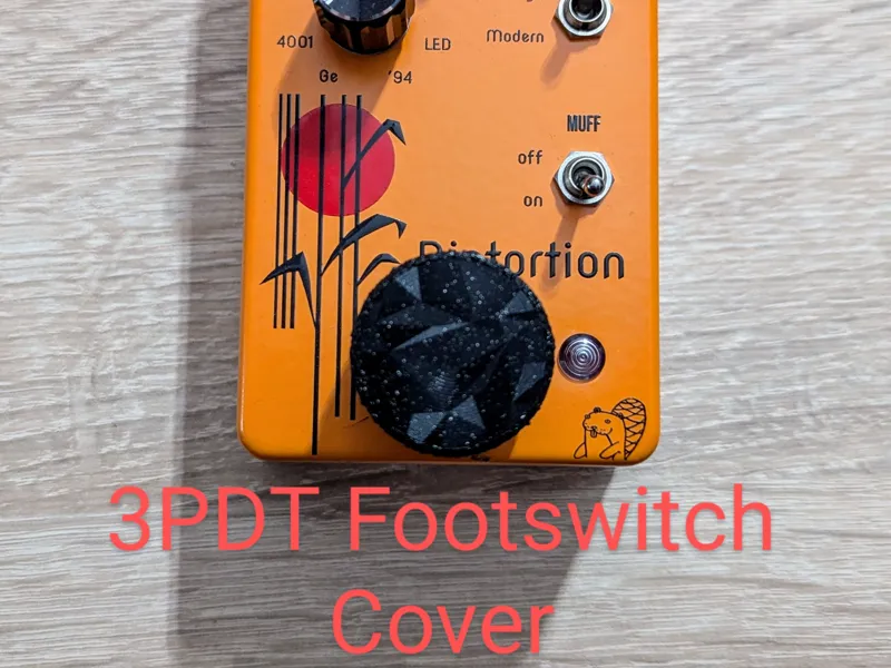 3PDT Footswitch Cover
