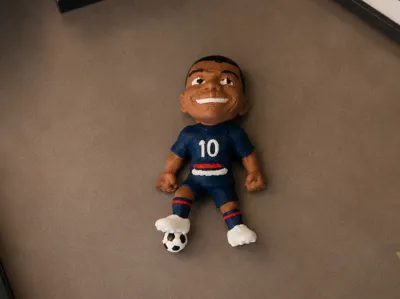 Kylian Mbappe Collectible Toy with a Flexi Head