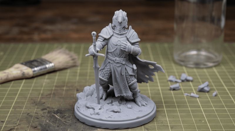 Dragonborn Paladin Final Prayer | RPG Mini