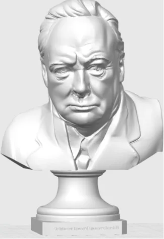 Sir Winston Leonard Spencer Churchill bust 