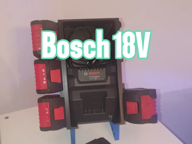 Bosch 18V, Akkuständer, Ladegerät-halter