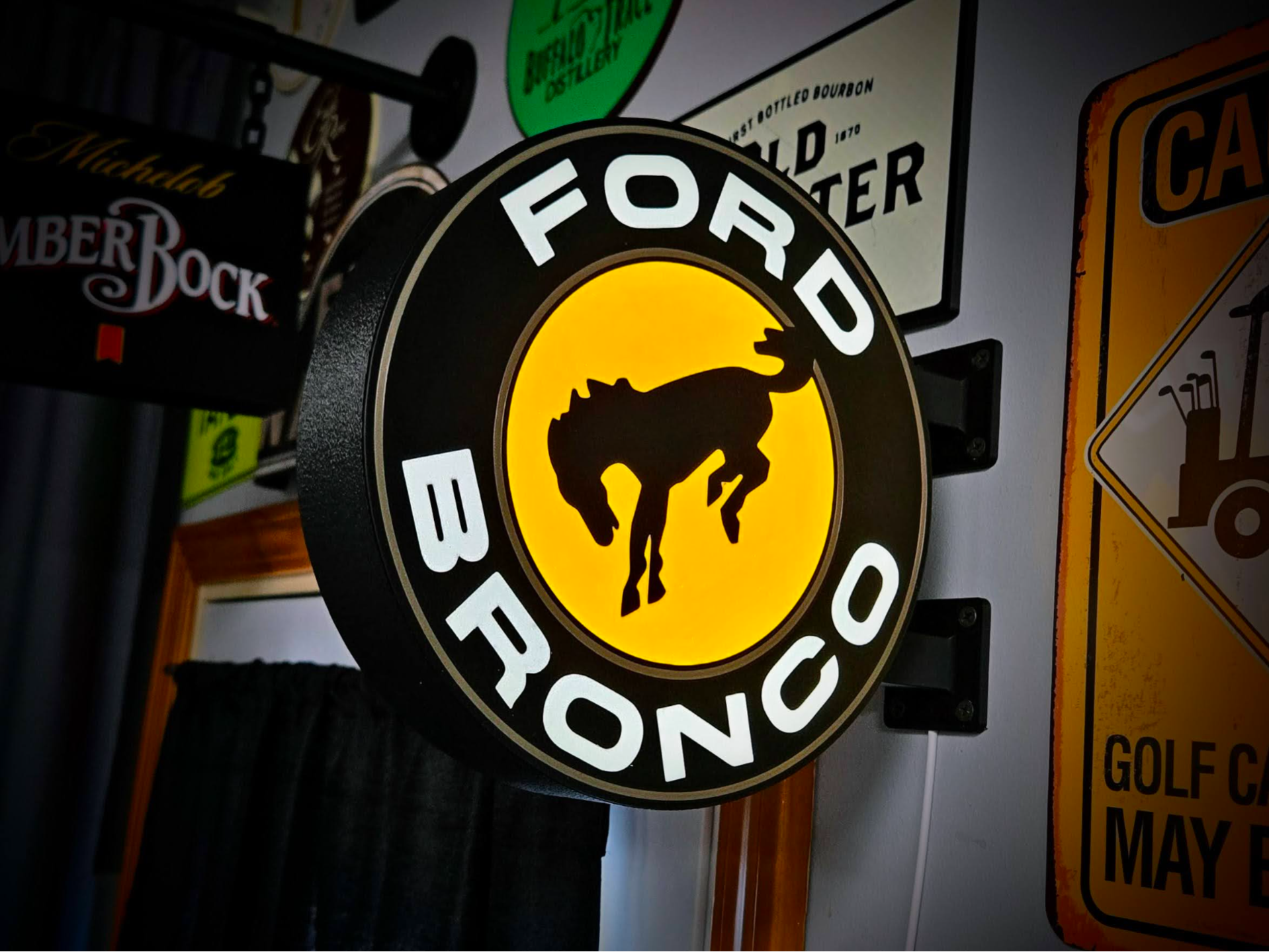 FORD BRONCO - 2-Sided Gas Station Lightbox Sign
