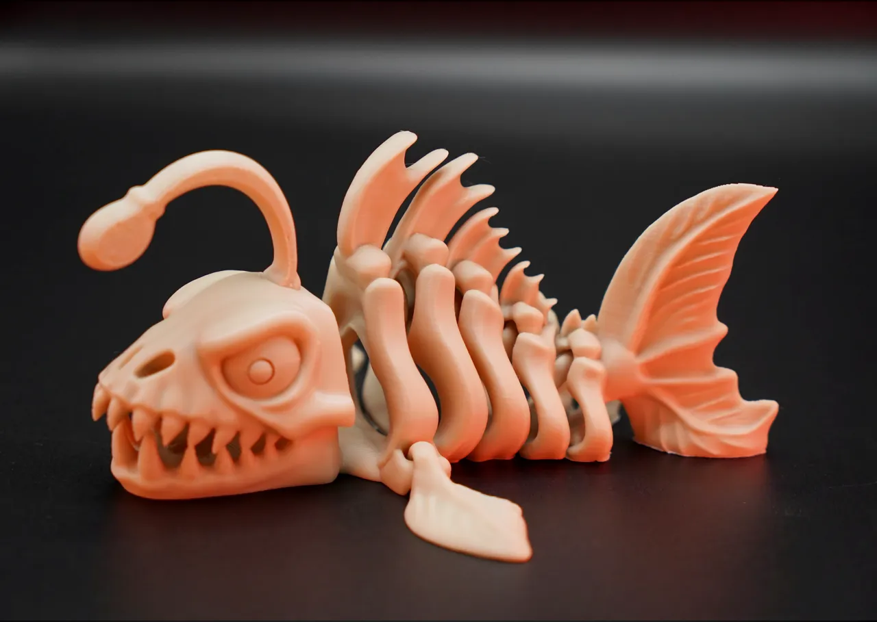 Skeletal Articulated Angler Fish – Dark Deep view 2