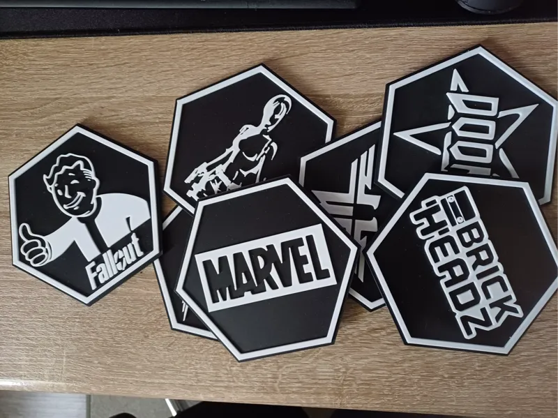 Hexagon Wall Art Comics Set #1 Without AMS