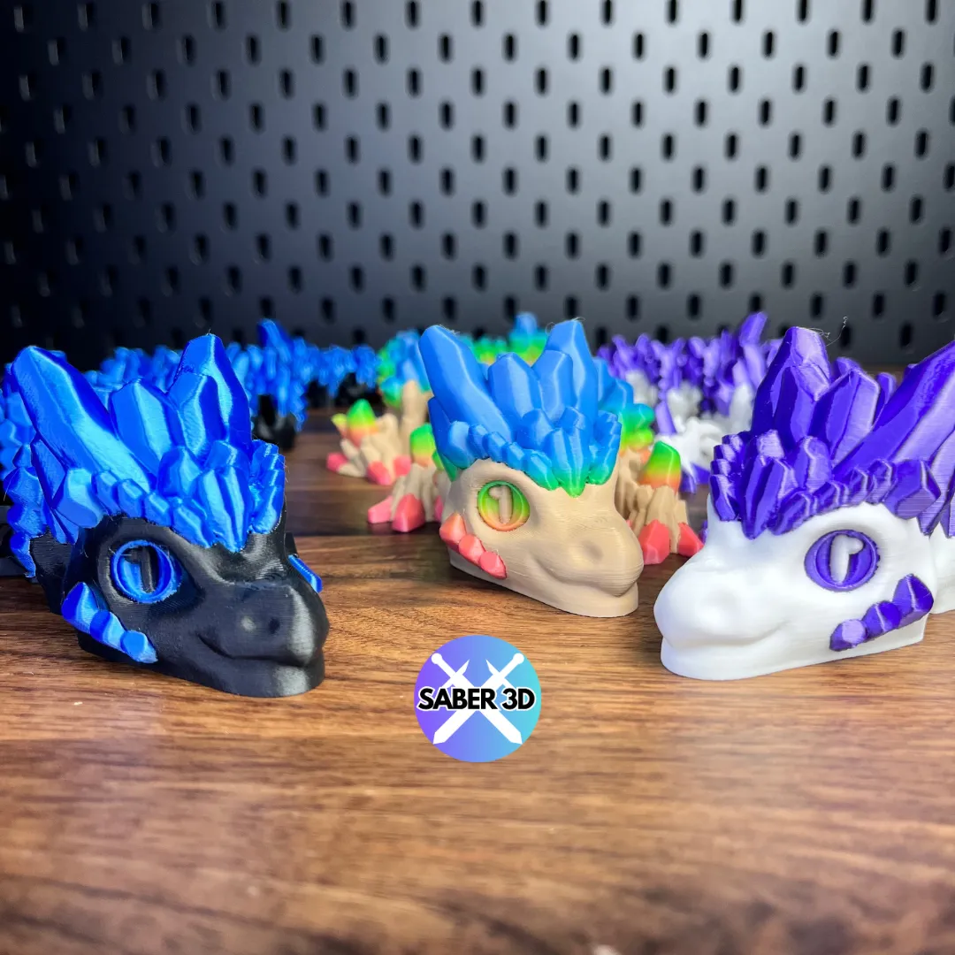 Articulated Stone Dragon by Saber3D view 3