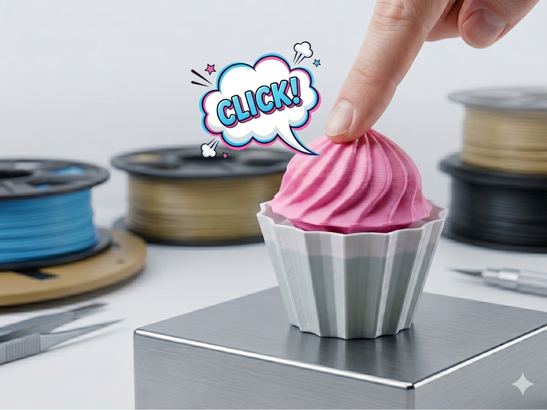 Cupcake Clicker Fidget Toy