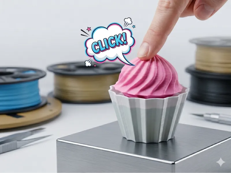 Cupcake Clicker Fidget Toy
