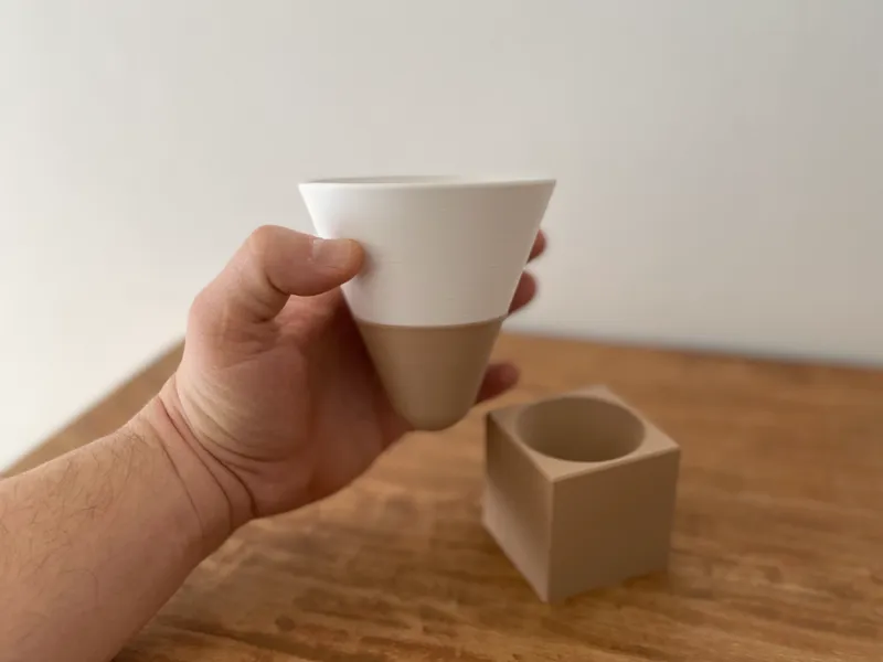 Modern cup