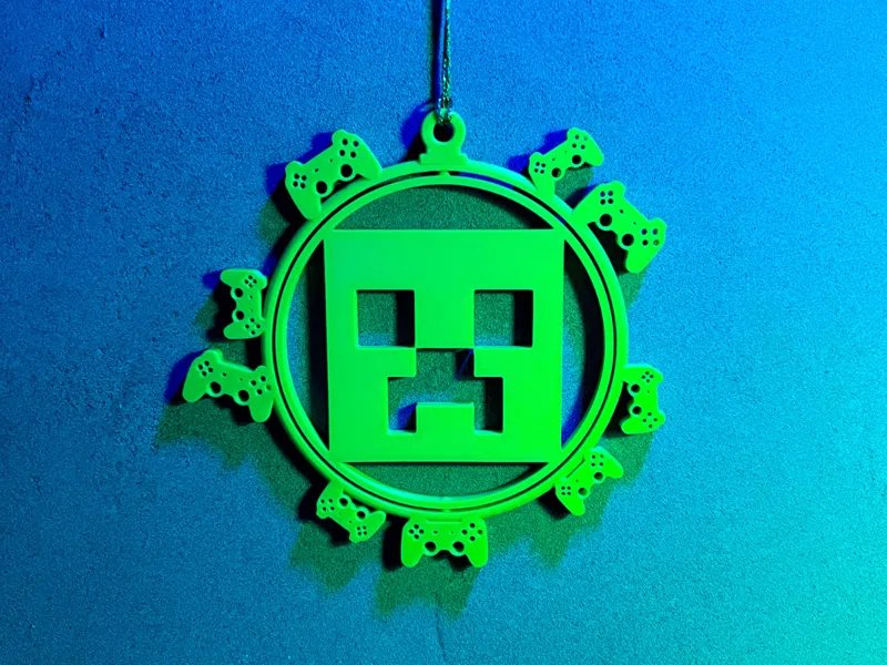 Minecraft Creeper Christmas Ornament