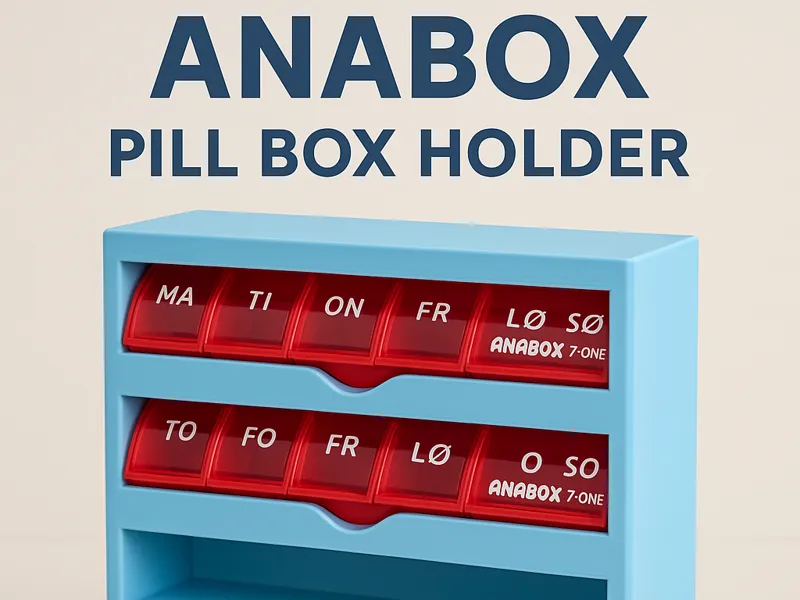 4-Slot ANABOX Pill Box Holder