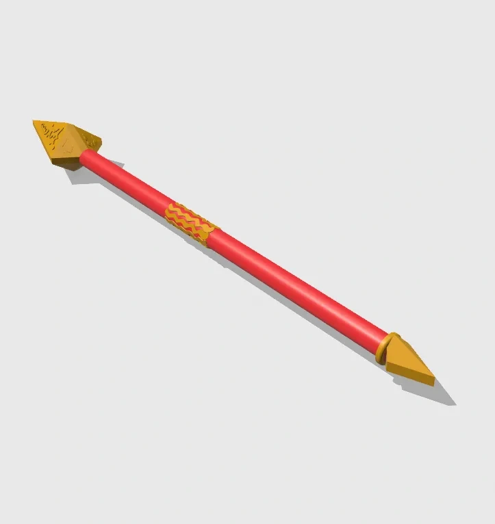 Miniatura 2 do modelo 3D 哪吒火尖枪