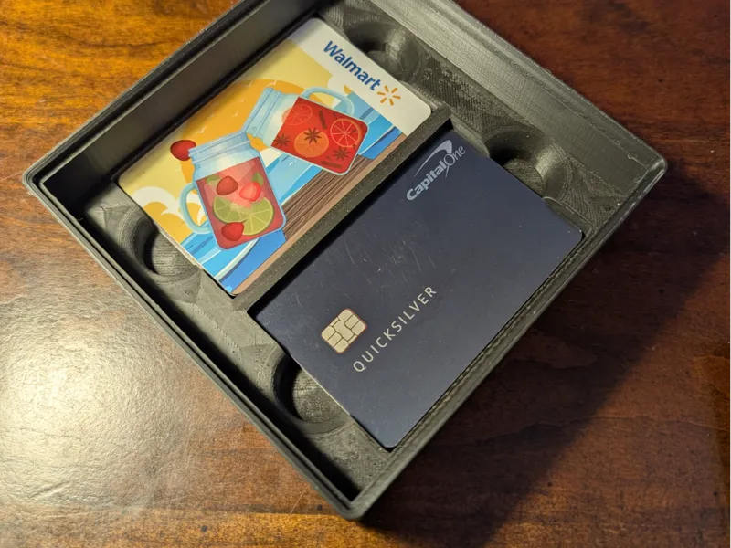Cards and Wallet Gridfinity Bin