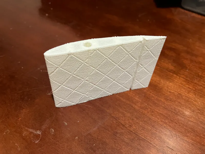 active foaming LW-PLA airfoil test 