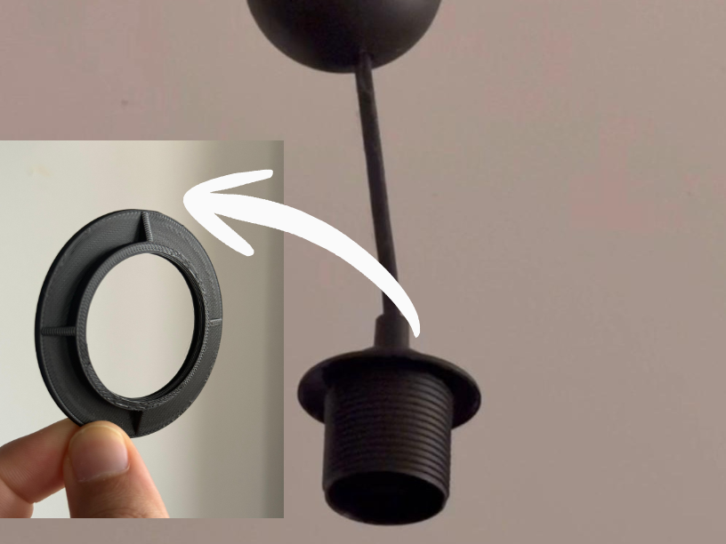 M40 Lamp Threaded ring-E27 lamp socket