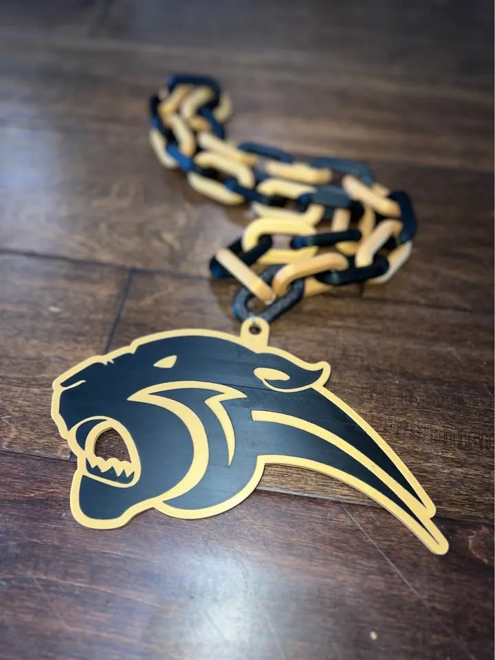 Wicksburg Panthers Hype Chain Charm - Free 3D Print Model - MakerWorld