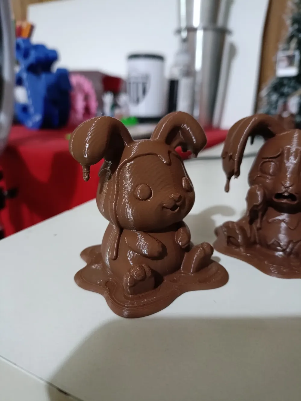 Melted chocolate bunny - Free 3D Print Model - MakerWorld
