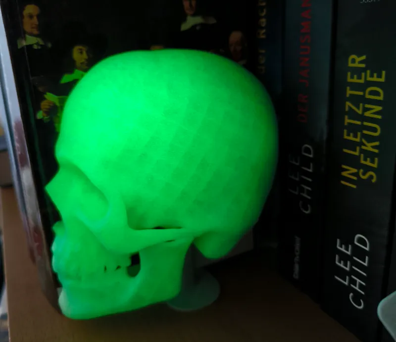 Totenkopf Schädel Mensch Buchstütze 