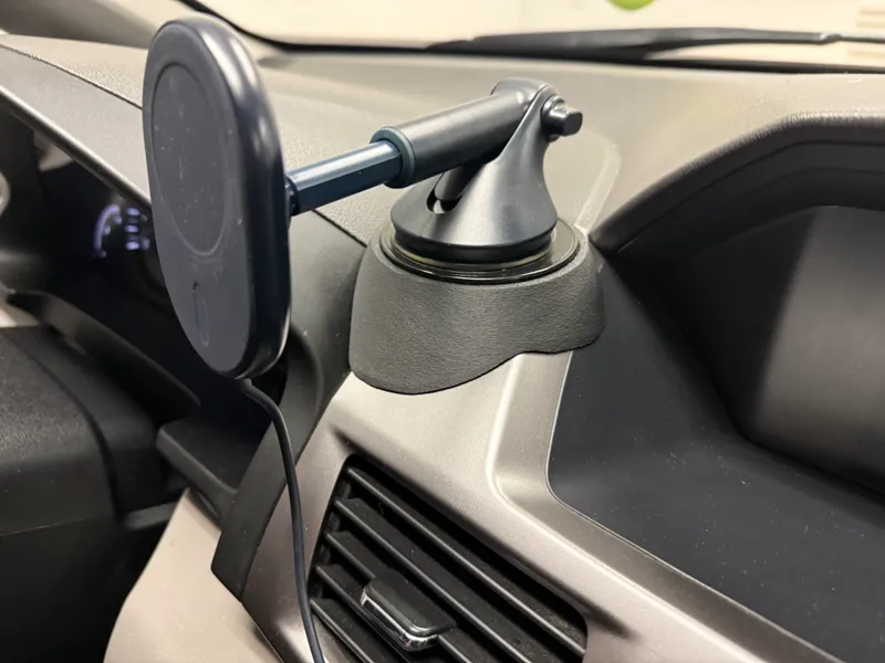 Base for car phone mount, molded to 2015 Odyssey