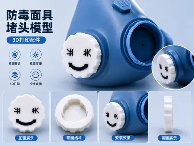 3M Half-Mask Gas Mask Plug