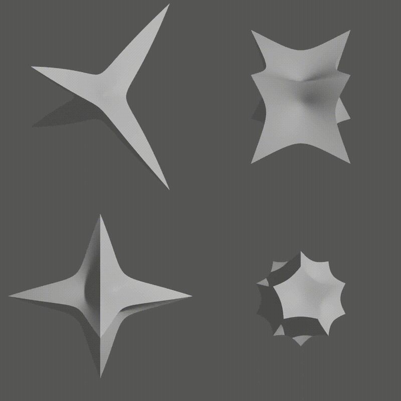 Hyperbolised Platonic Solids