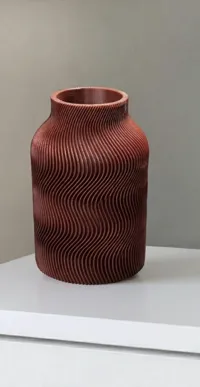 Vase ondulé — déco moderne minimaliste — photo 4