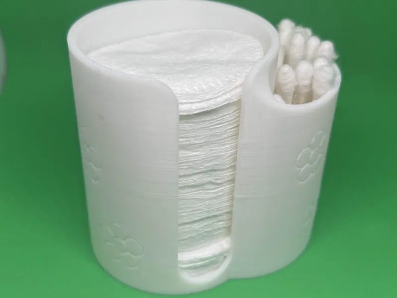 Floral Qtip & Cotton Pad Holder