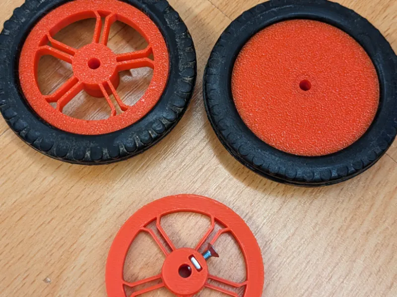 Spoked Wheel Rim/Hub (50mm for 4mm Axle)