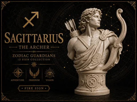 Figura decorativa: Zodiac Guardians – Sagittarius — referencia de MakerWorld