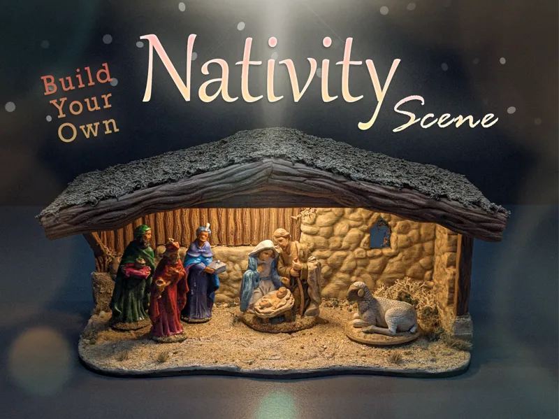 Build your own...Nativity Scene! Diorama Base Mesh