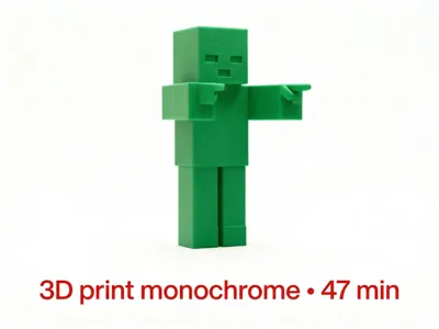 Zombie Minecraft monocolor V1