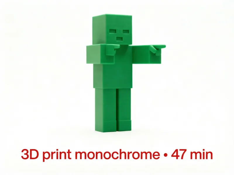 Zombie Minecraft monocolor V1