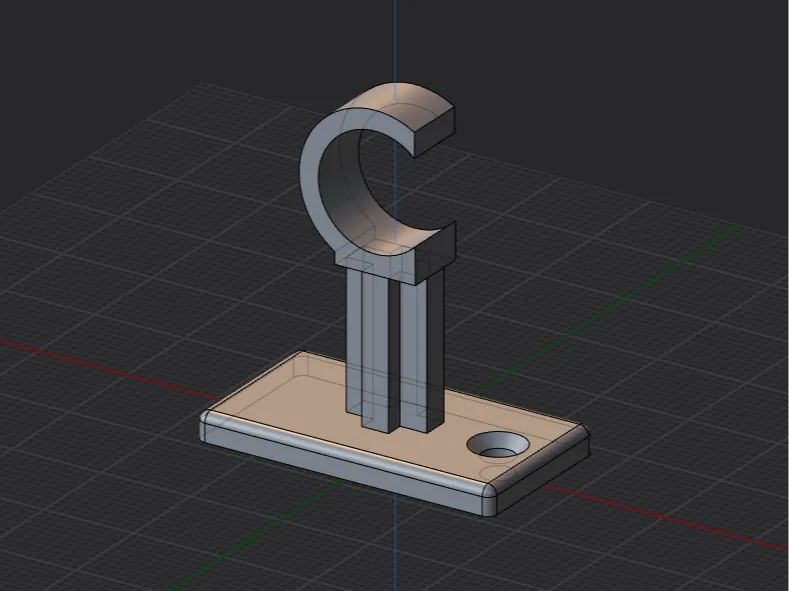 Hinge rod holder dia 12mm