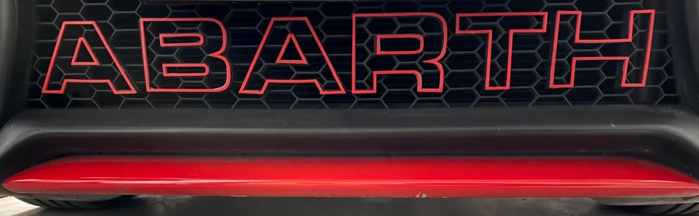 ABARTH Front grille lettering 595 by M3DMakerWorld: Download Free 3D Models