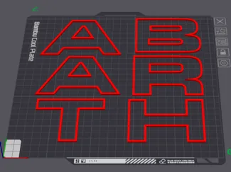 ABARTH Front grille lettering 595