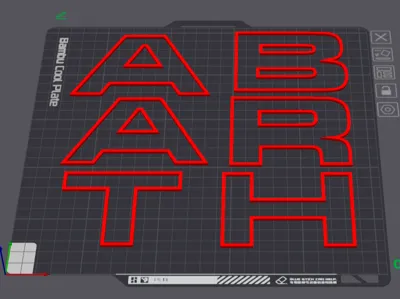 ABARTH Front grille lettering 595