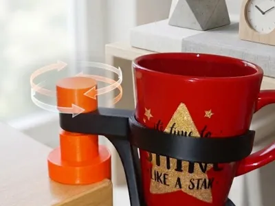 Cup Holder + Headset Stand (2-in-1)