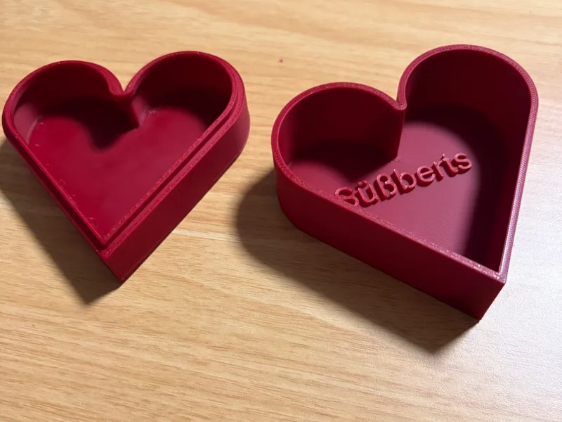 Personalisierbare Herz- Box - individueller Text