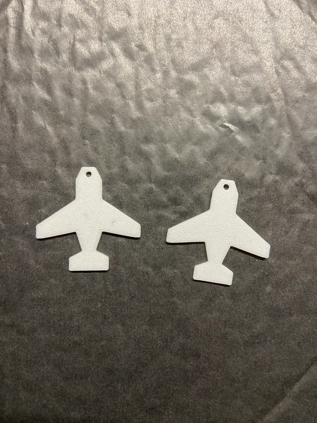 aeroplane earrings view 2