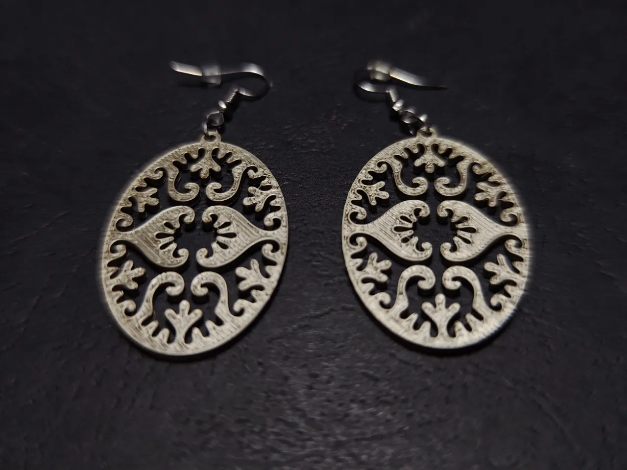 Oval Flourish Earrings view 2