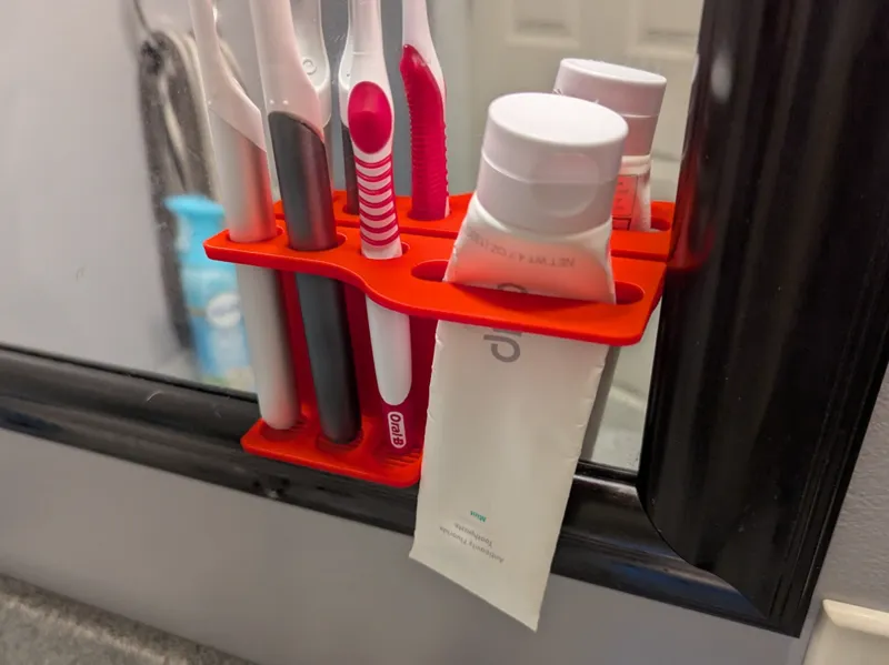 Wall / Mirror Mount Toothbrush Holder
