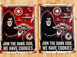 Dark Side Cookies HueForge
