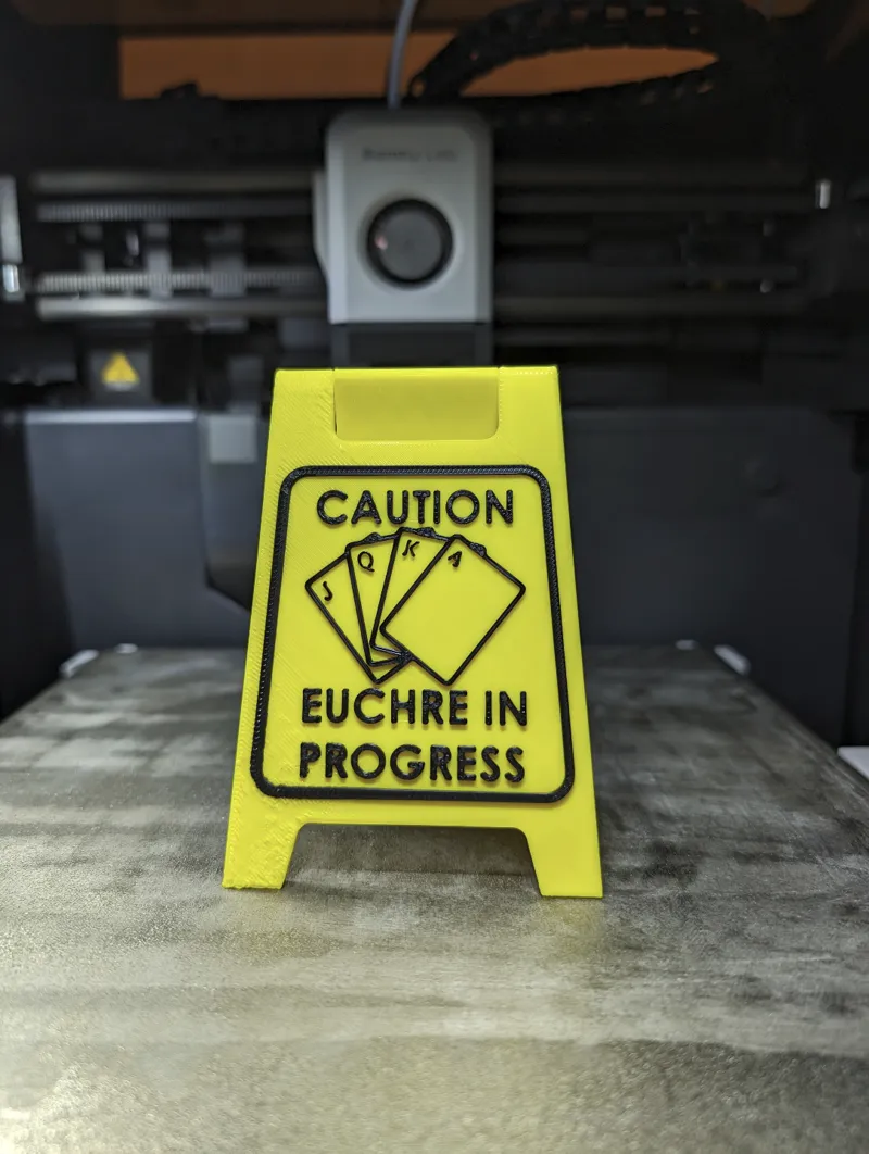 Caution Eucher In Progress Wet Floor Sign