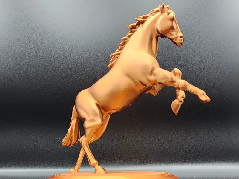 Rearing Horse Figurine – PLA Silk Edition